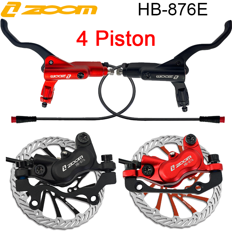 Zoom Hydraulic Brake 4 Piston E-Scooter - ZOOM HB-876E Elektrische Fiets Schijfremset 4-zuiger