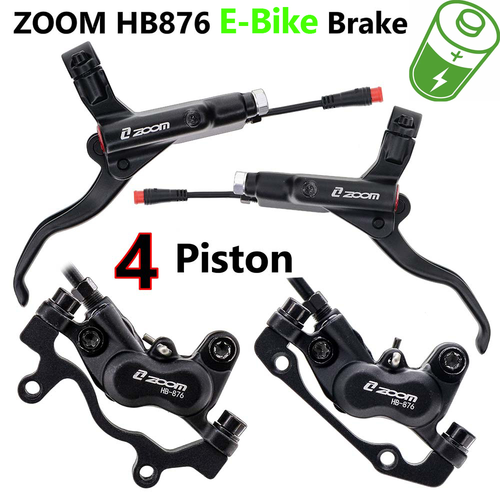 Zoom Hydraulic Brake 4 Piston E-Scooter - ZOOM HB-876E E-Bike 4-zuiger hydraulische schijfremset