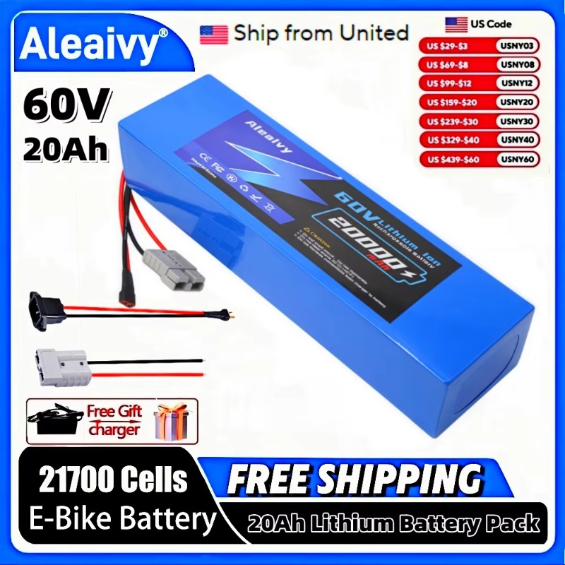 60V 30Ah 21700 Battery Pack - Aleaivy 60V 20Ah 30Ah 21700 Lithium