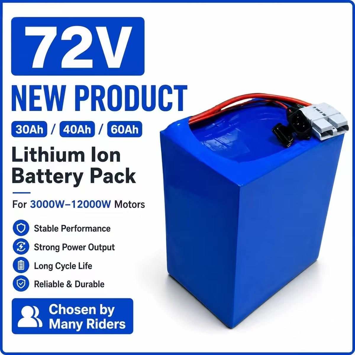 72V 30Ah Lifepo4 Battery Pack - 72V 30Ah 40AH 60Ah lithium-ion batterijpakket