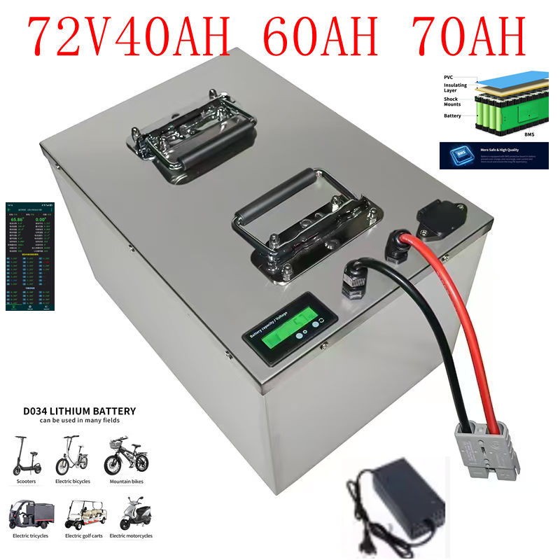 72V 30Ah Lifepo4 Battery Pack - 72V Lithium-Ion Batterij met BMS 30AH-80AH