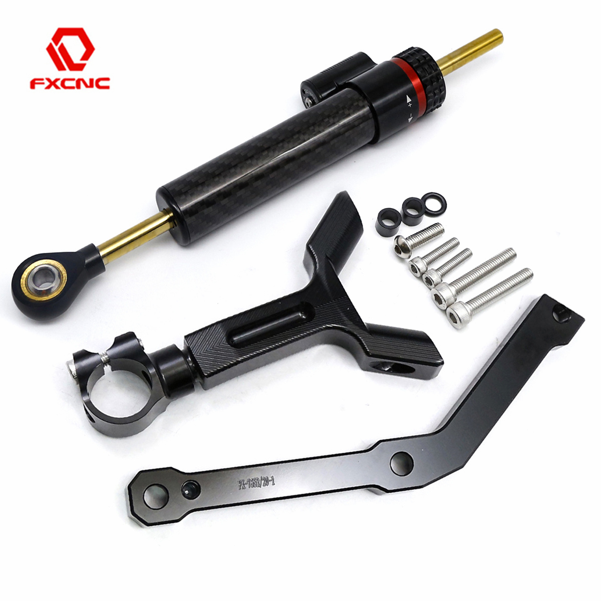 Steering Damper Stabilizer Kit Cnc - CNC Stuurdemper Stabilisator Bevestigingsset voor Triumph