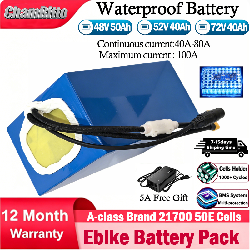 60V 30Ah 21700 Battery Pack - 21700 E-bike Scooter Batterij 52V 48V