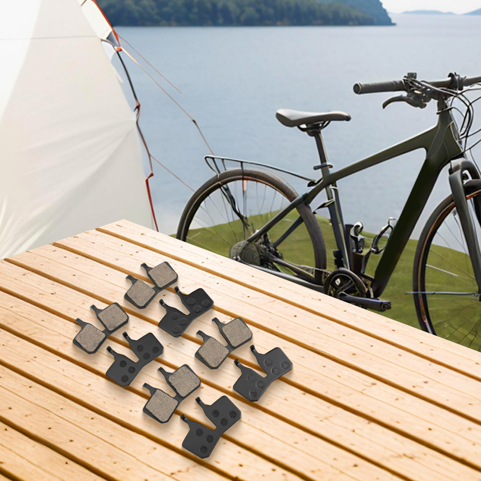 Magura Mt5E Hydraulic Disc Brake - 4Pairs Fiets Remblokken Voor Magura Voor