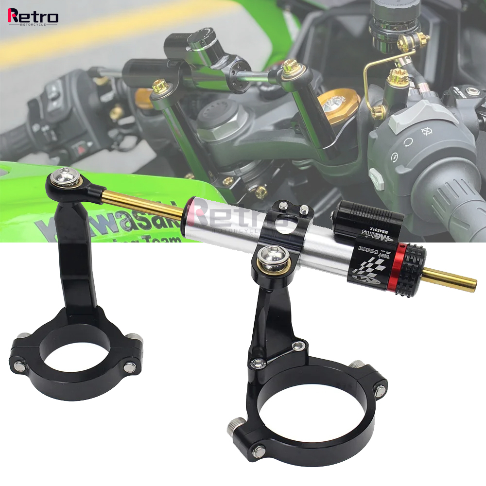 Steering Damper Stabilizer Kit Cnc - Stuurdemper Stabilizer Motorfiets Voor KAWASAKI NINJA