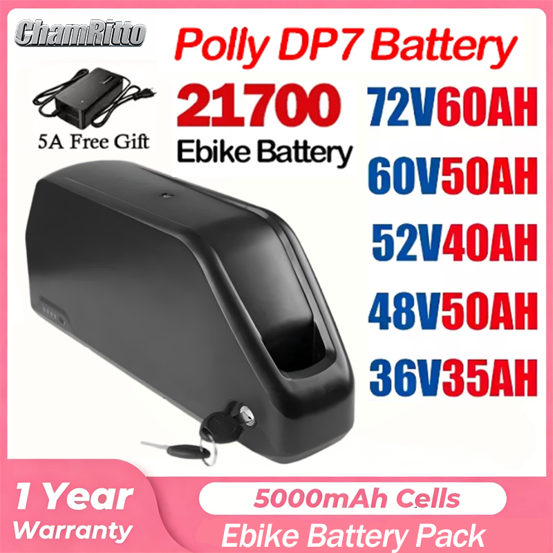 60V 30Ah 21700 Battery Pack - 52V 50Ah Hailong Polly 48V 60V