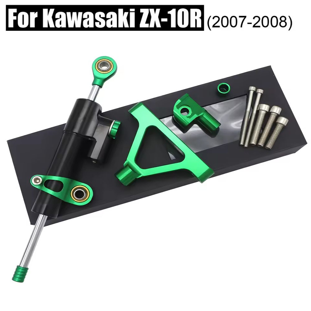 Steering Damper Stabilizer Kit Cnc - Voor Kawasaki ZX10R 04-05 Racing Motorcycle