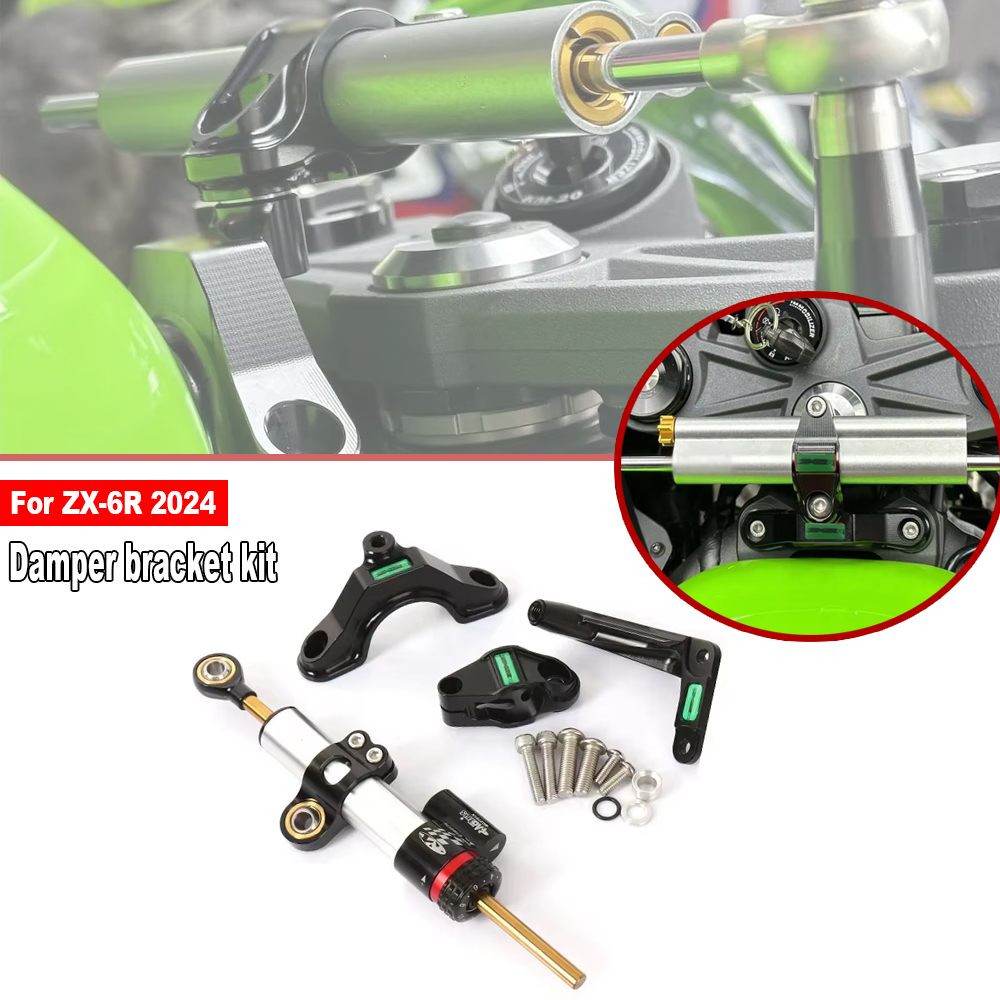 Voor Kawasaki Ninja ZX 6R ZX-6 - Steering Damper Stabilizer Kit Cnc recensie en prijs