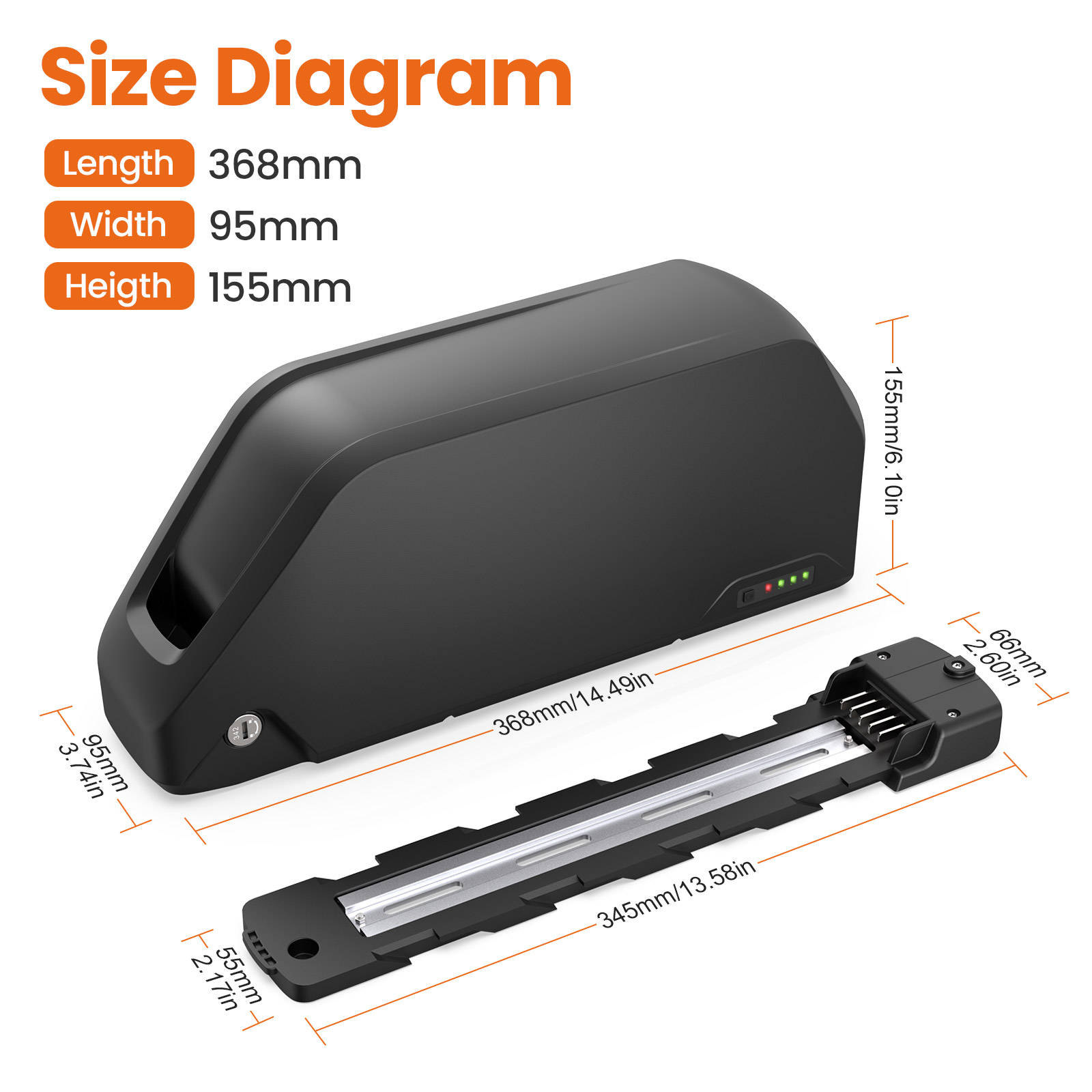 Polly Ebike Batterij 48V 25AH  - 60V 30Ah 21700 Battery Pack recensie en prijs