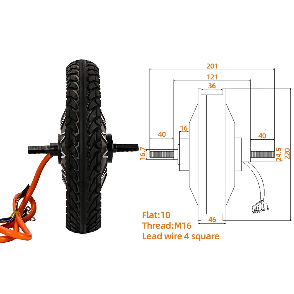 Elektrische Fiets Wheel Drive  - 60V 5000W Brushless Hub Motor recensie en prijs