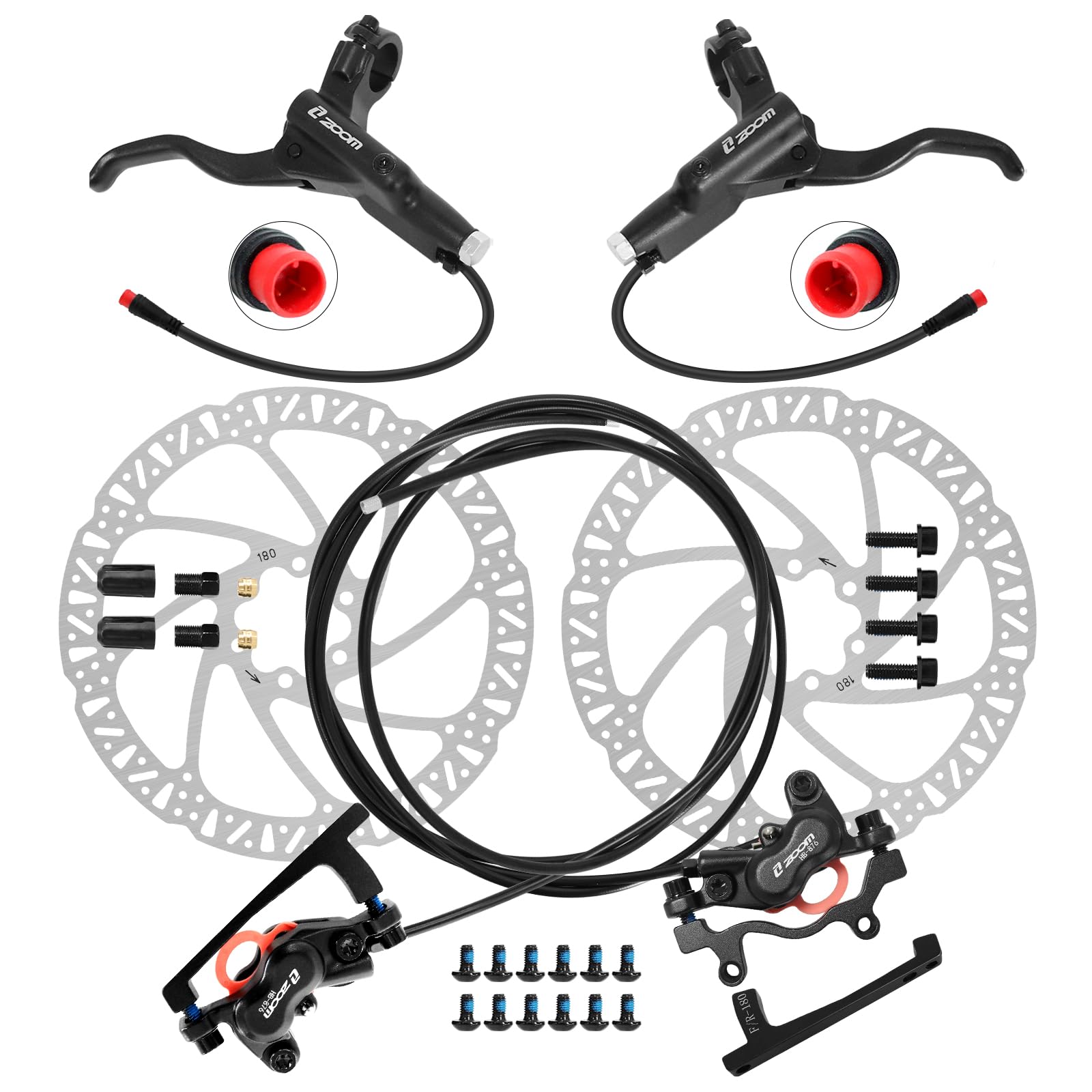 ZOOM HB876E hydraulische schij - Zoom Hydraulic Brake 4 Piston E-Scooter recensie en prijs